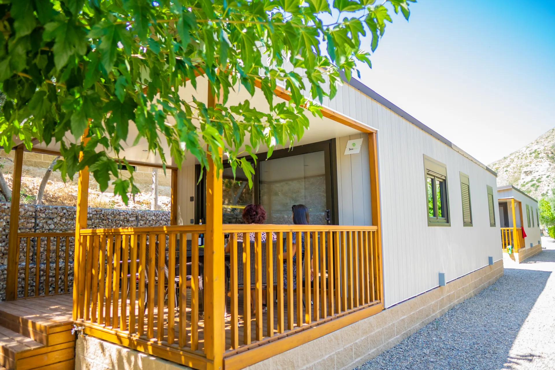 Öko-Komfort-Bungalow 60 Angeln Fluss Ebro Familie Hund - 1